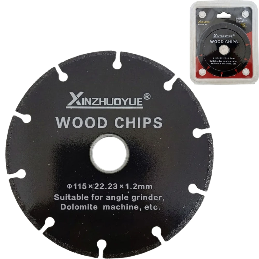 Disco Diamantado Segmentado Multifunción especial para Madera 115 x 2mm Agujero 22,23 mm "Xinzhuoyue"