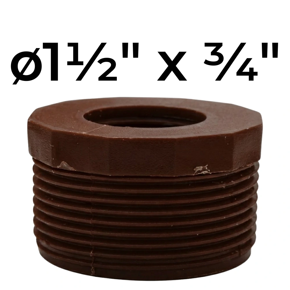 [32~IPS0128] Buje ø1½" x  ¾" -Polipropileno Roscado