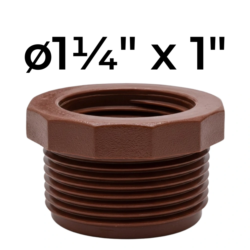 [32~IPS0126] Buje ø1¼" x 1" -Polipropileno Roscado