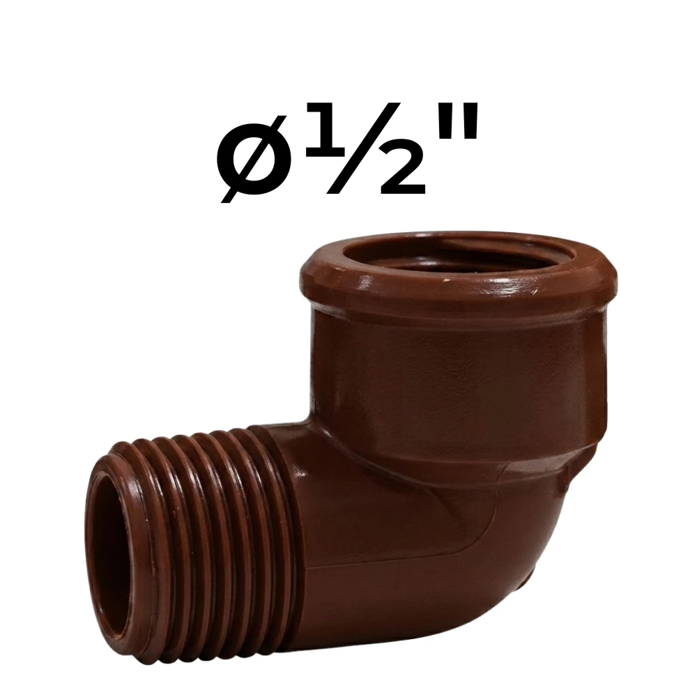 [32~IPS0020] Codo 90° MH  ø½" -Polipropileno Roscado