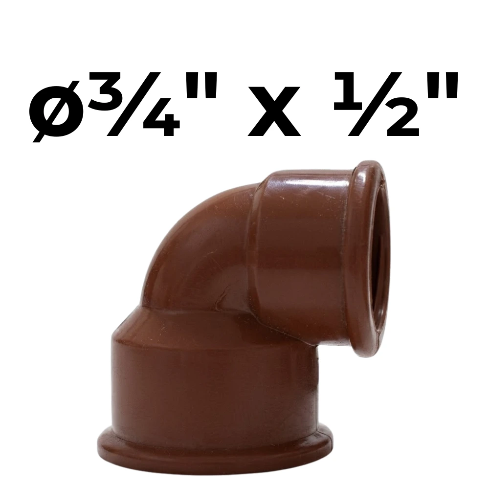 [32~IPS0171] Codo 90° HH  ø¾" x ½" -Polipropileno Roscado