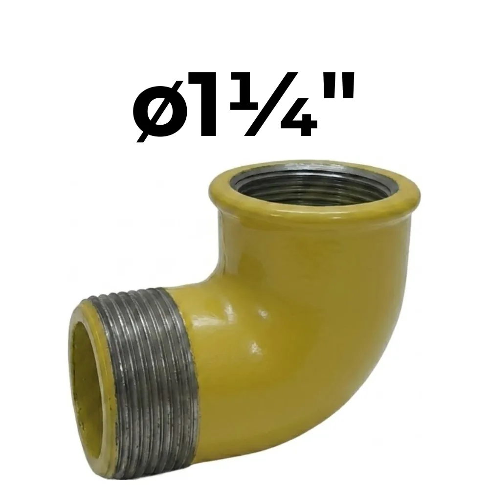 Codo MH 90° ø1¼" -Epoxi Amarillo