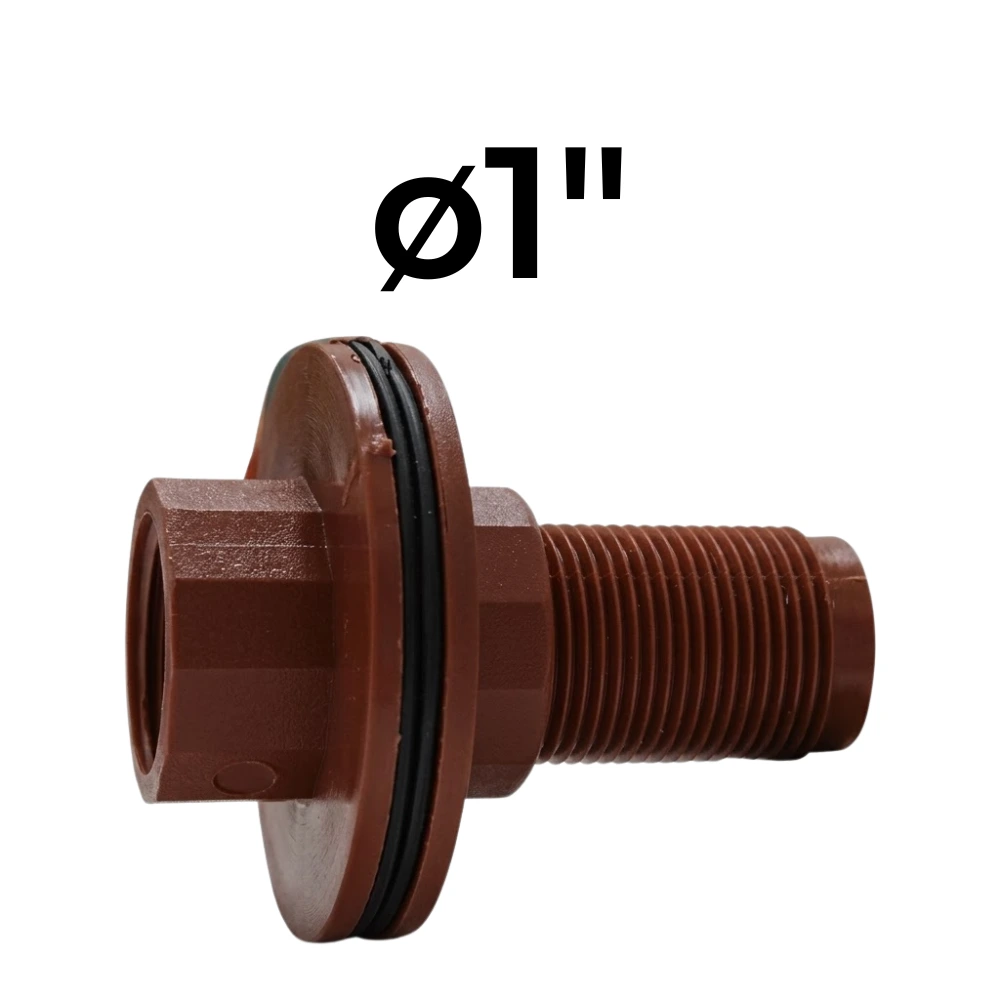 Brida de Conexión para Tanque HM ø1" -Polipropileno Roscado