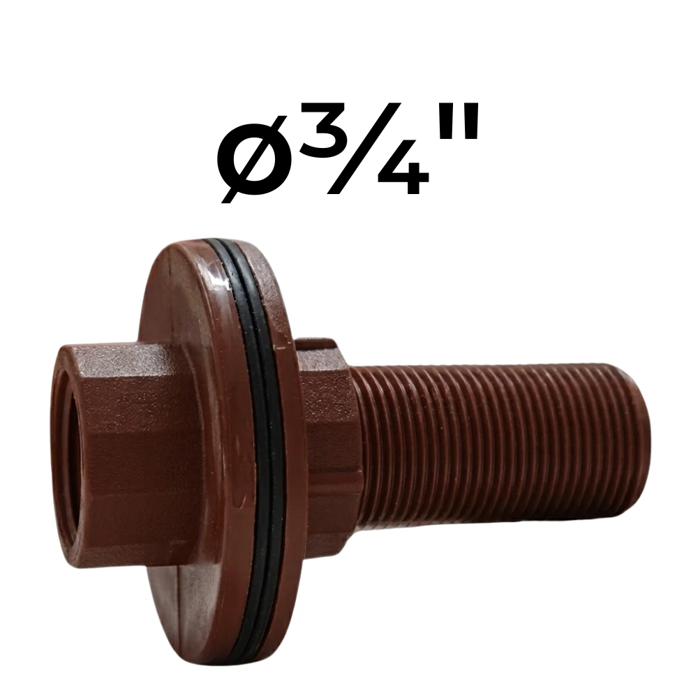 [32~IPS0281] Brida de Conexión para Tanque HM  ø¾" -Polipropileno Roscado