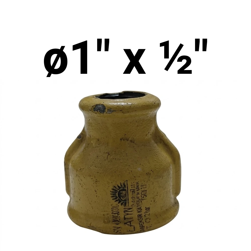 Cupla HH ø1" x ½" -Epoxi Amarillo