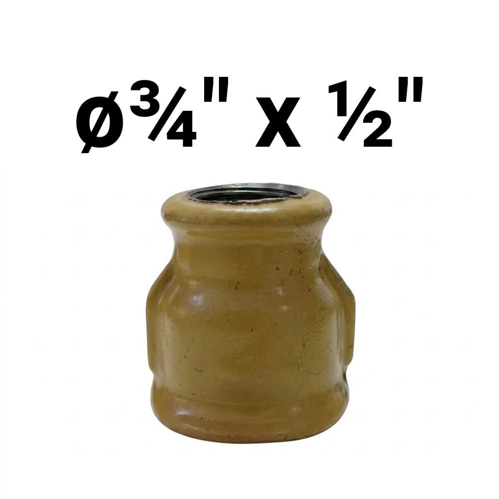 Cupla HH ø¾" x ½" -Epoxi Amarillo