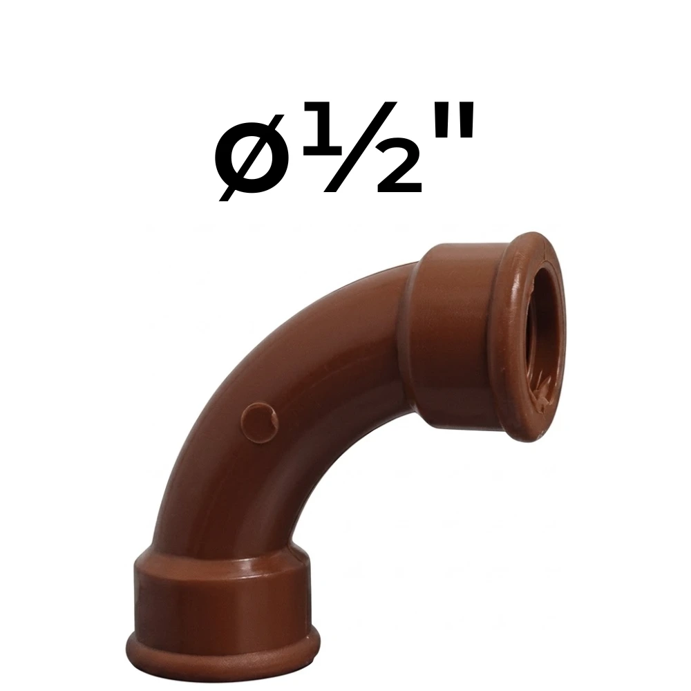 [32~IPS0090] Curva 90° HH  ø½" -Polipropileno Roscado