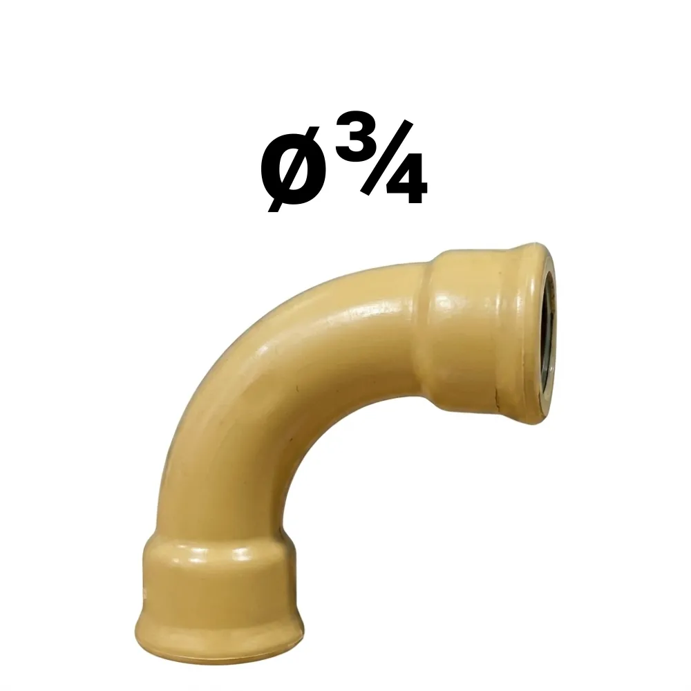 Curva HH 90°  ø¾" -Epoxi Amarillo