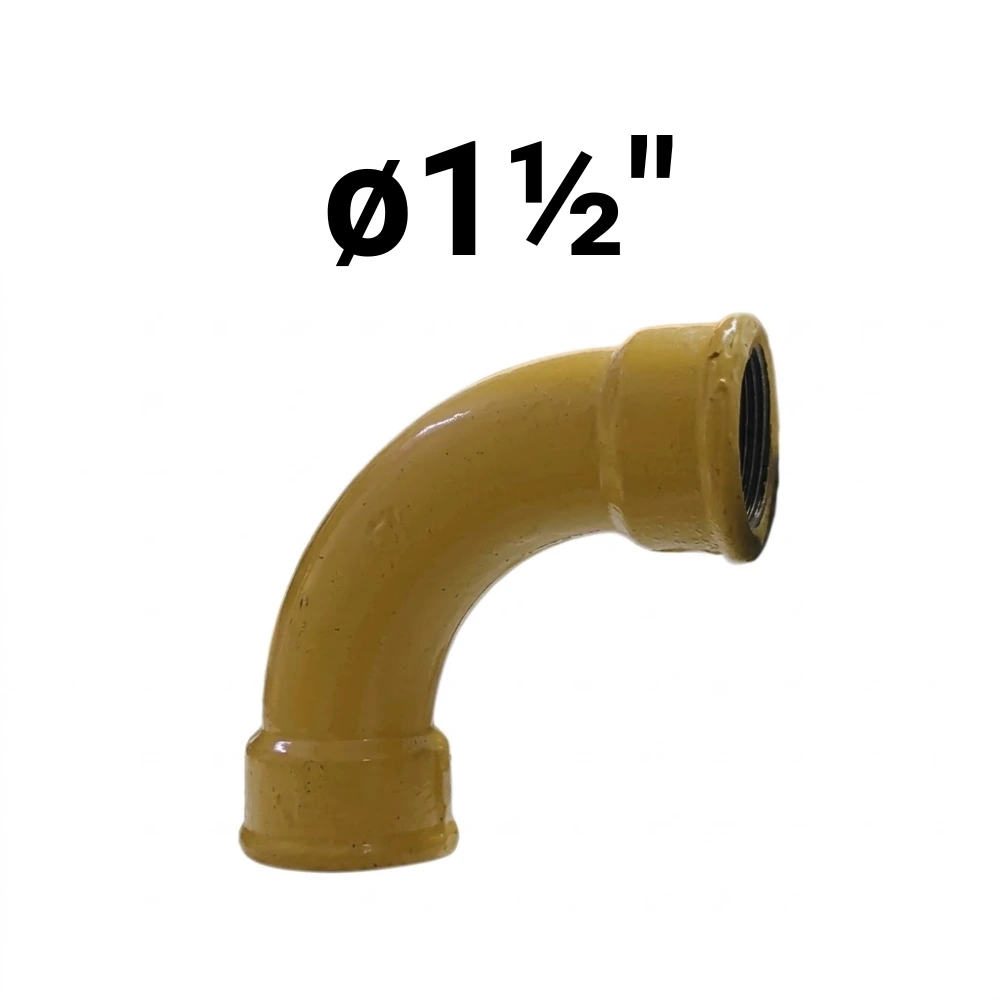 Curva HH 90° ø1½" -Epoxi Amarillo