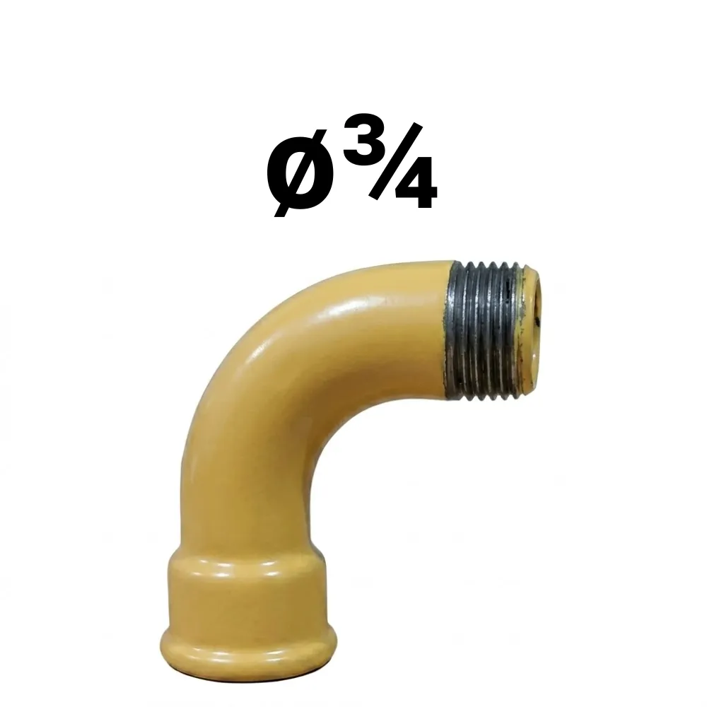 Curva MH 90°  ø¾" -Epoxi Amarillo