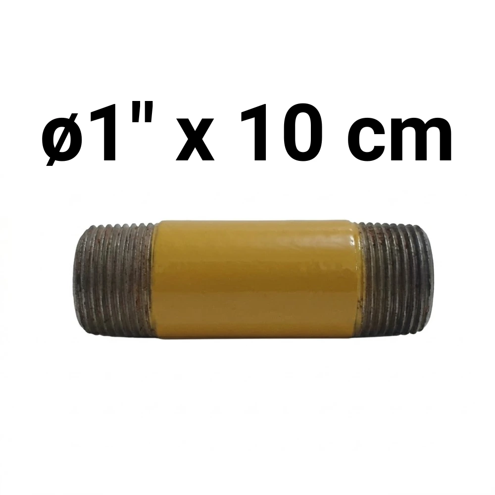 Niple ø1" x 10 cm -Epoxi Amarillo