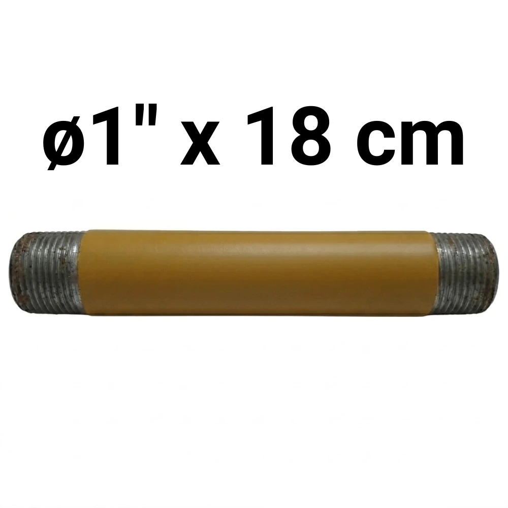 Niple ø1" x 18 cm -Epoxi Amarillo