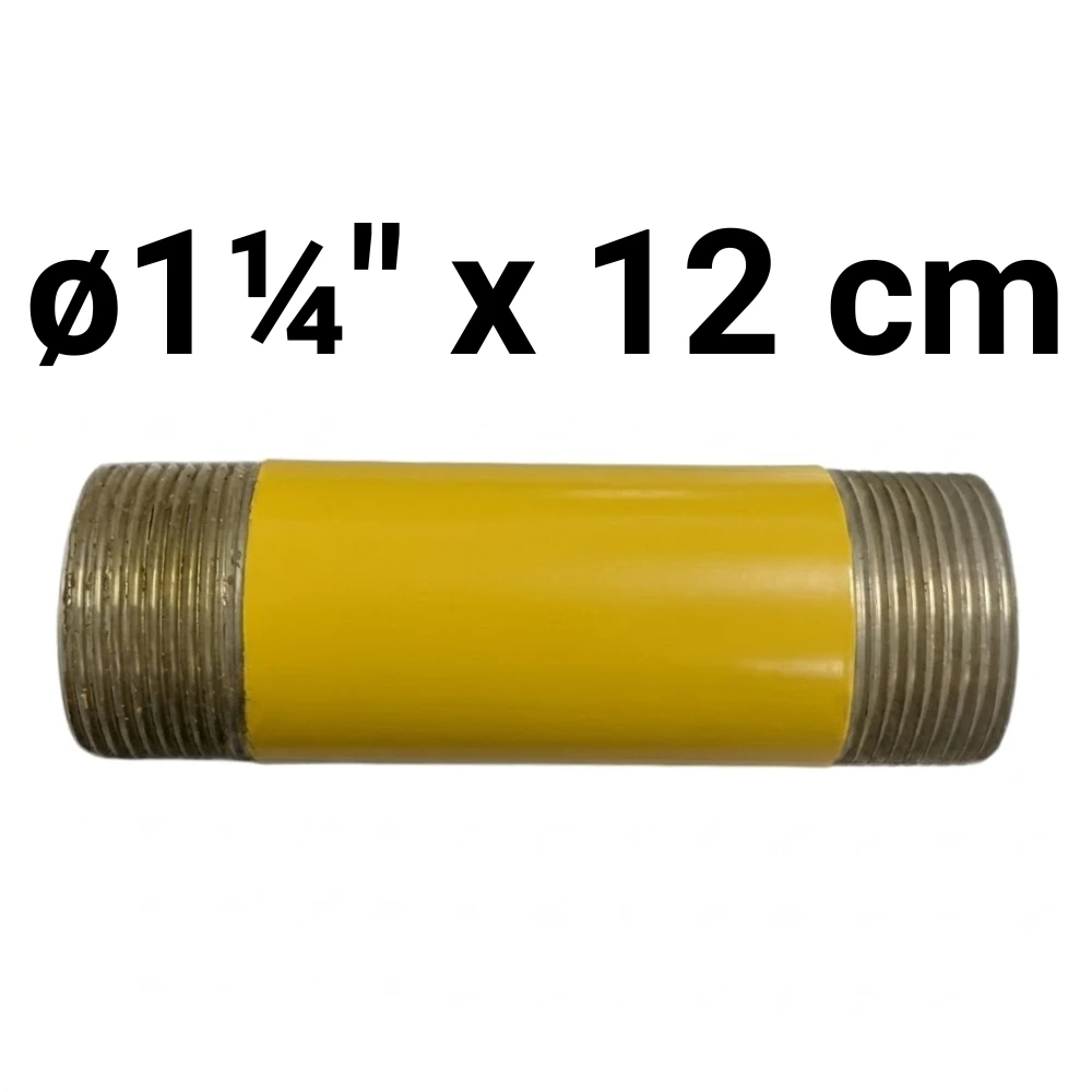 [32~AEX0183] Niple ø1¼" x 12 cm -Epoxi Amarillo
