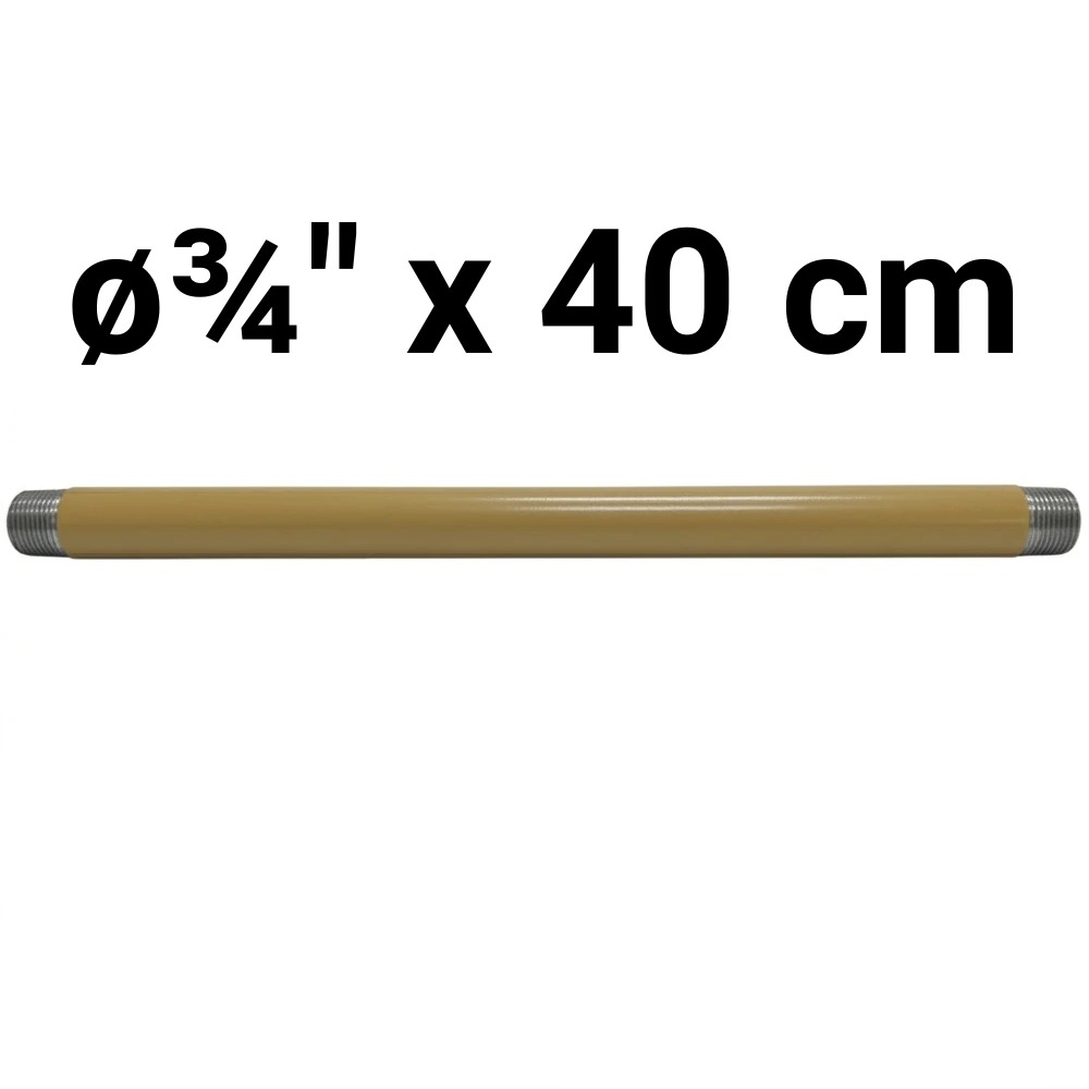Niple  ø¾" x 40 cm -Epoxi Amarillo