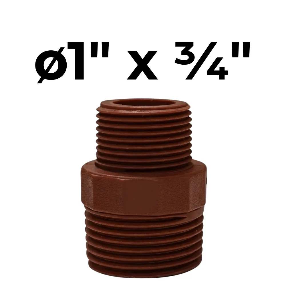 Entrerosca (Rosca con Tuerca) ø1" x ¾" -Polipropileno Roscado