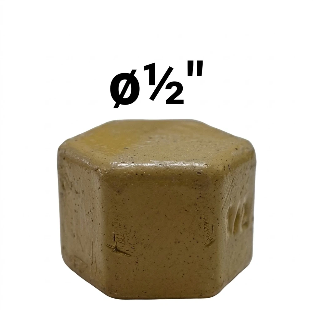Tapa  ø½" -Epoxi Amarillo