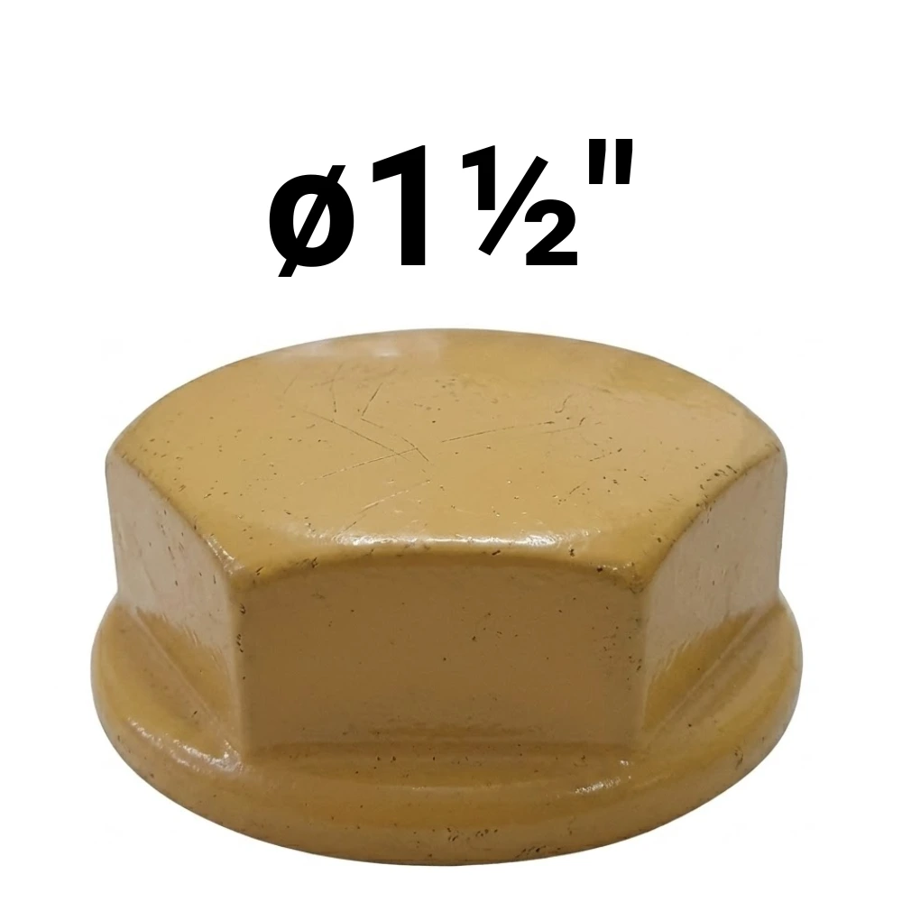 Tapa ø1½" -Epoxi Amarillo
