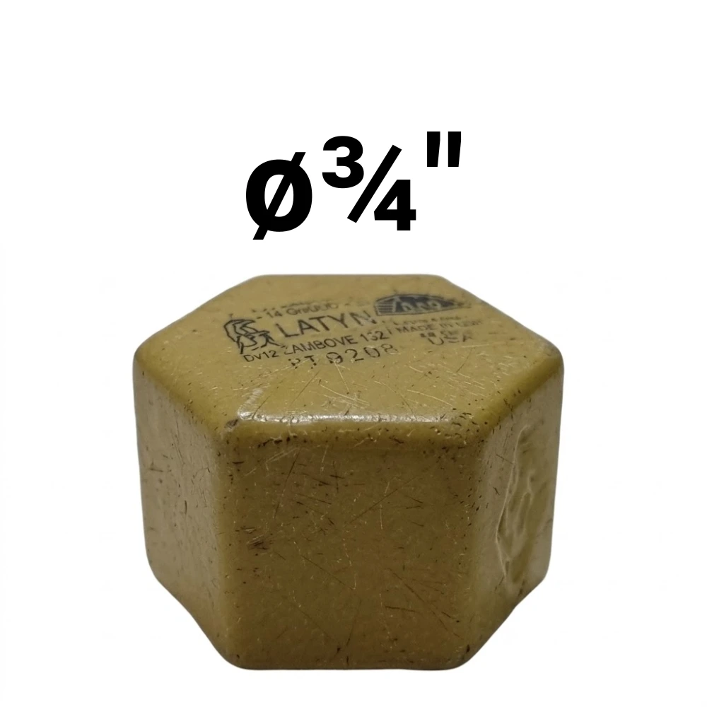 Tapa  ø¾" -Epoxi Amarillo