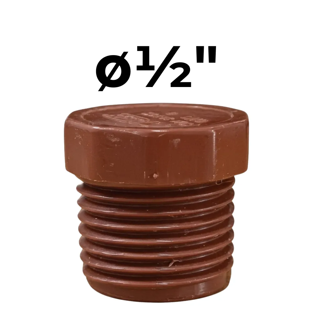 Tapón  ø½" -Polipropileno Roscado