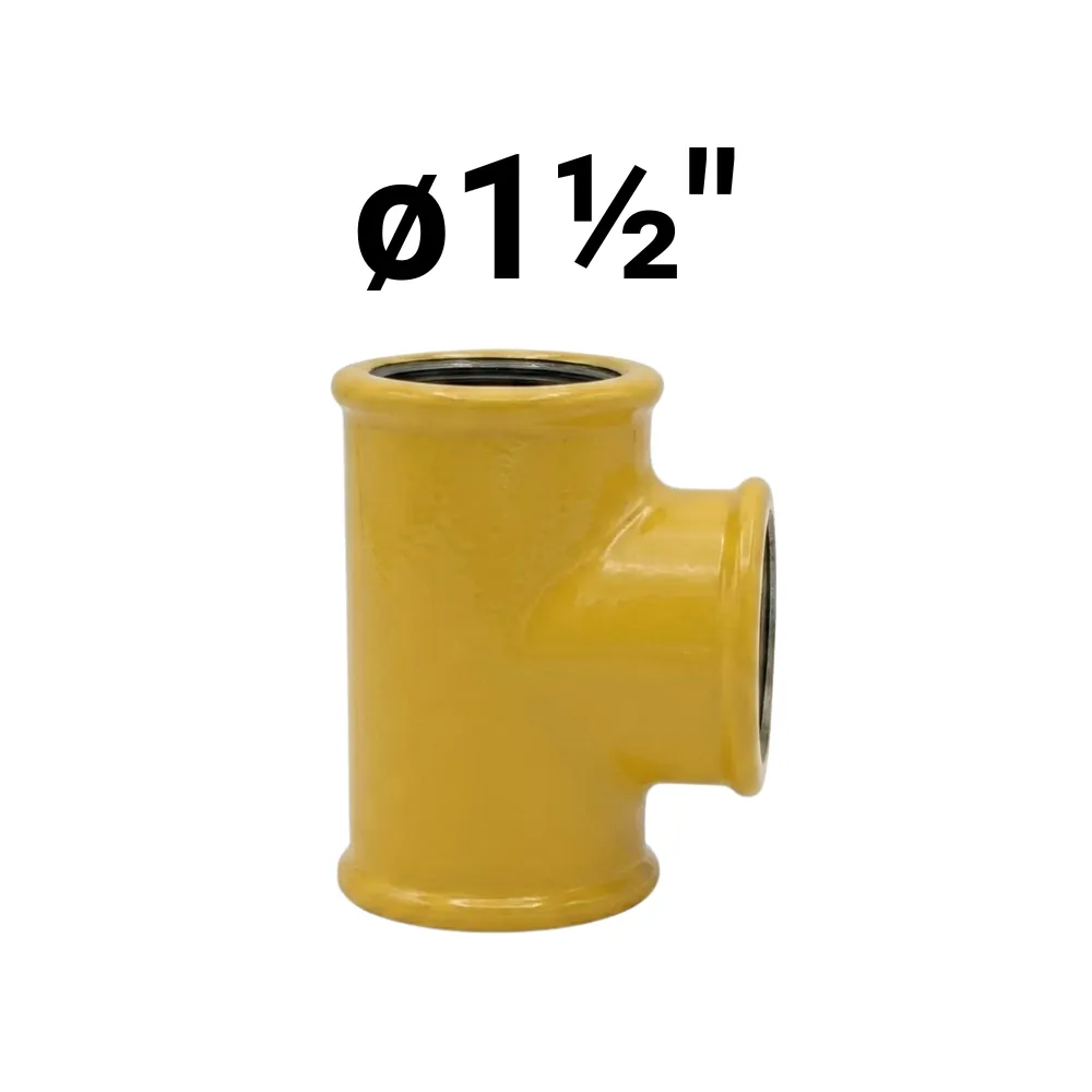 "T" HHH ø1½" -Epoxi Amarillo