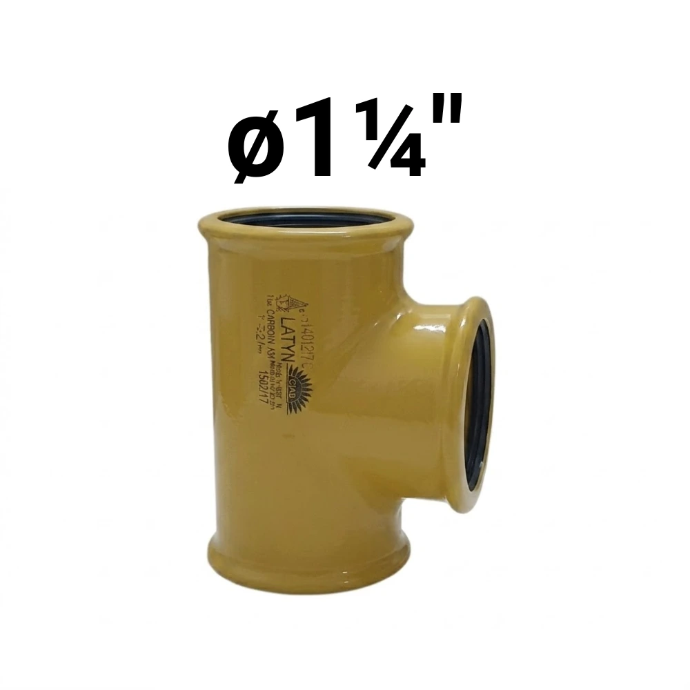 "T" HHH ø1¼" -Epoxi Amarillo