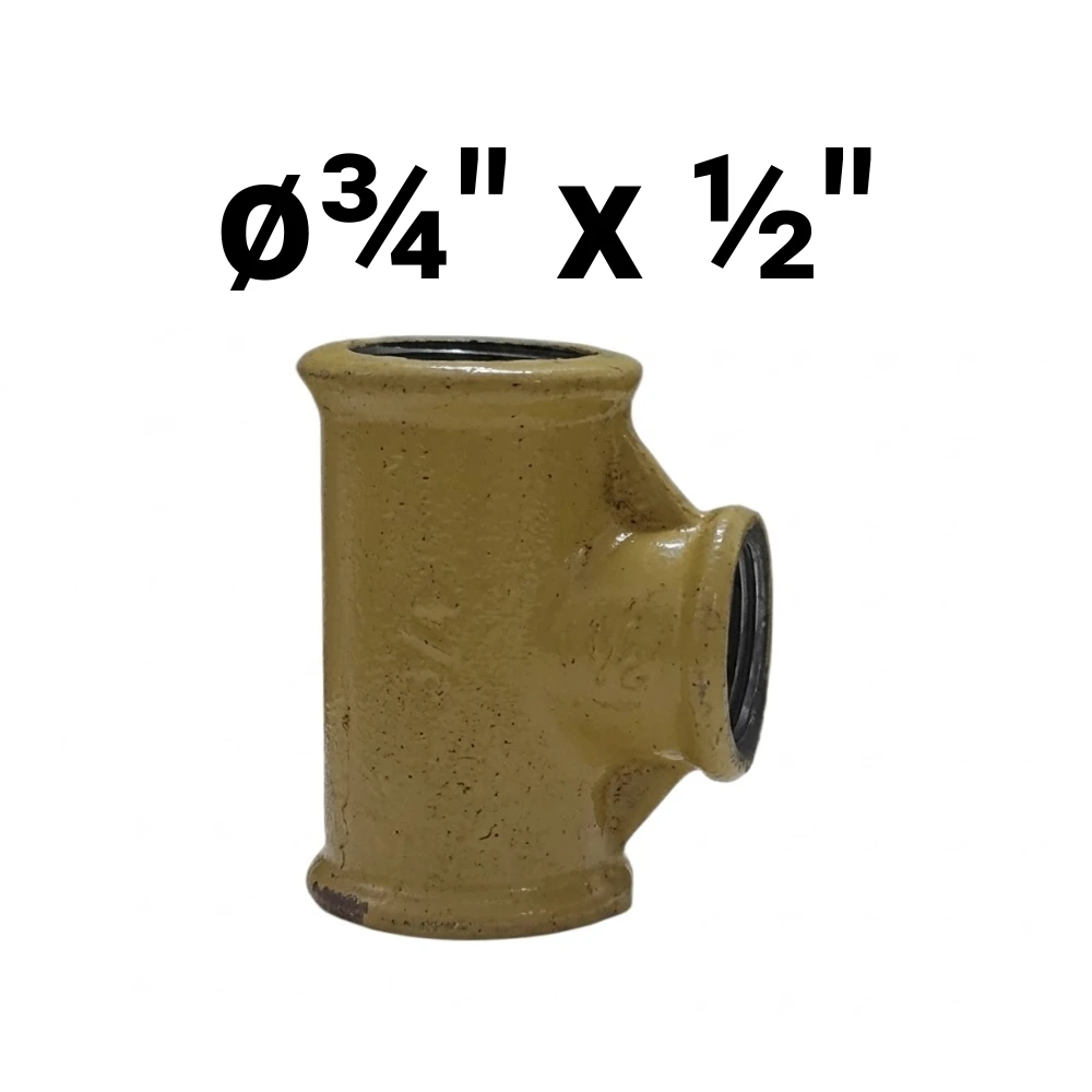 "T" HHH  ø¾" x ½" x ø¾" -Epoxi Amarillo