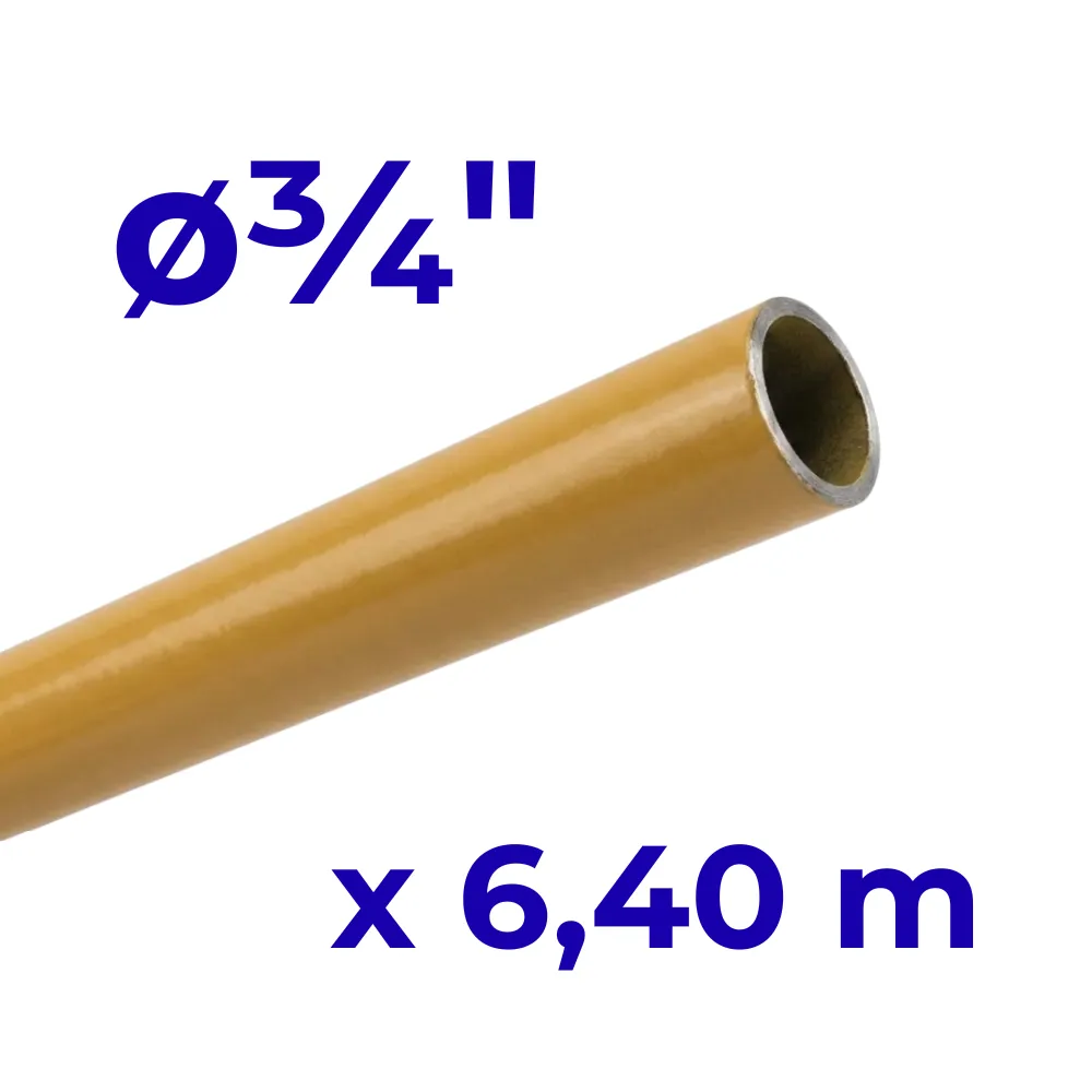 Caño  ø¾" x 6.40 Metros -Epoxi Amarillo
