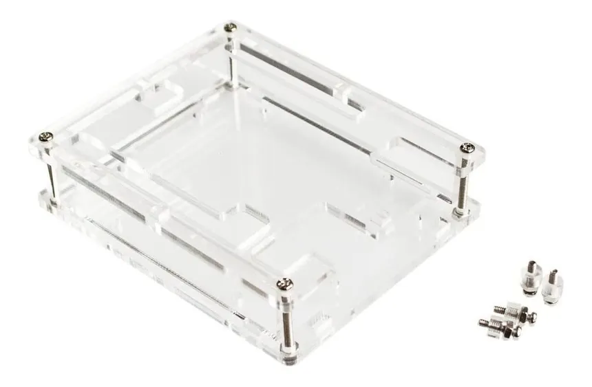 Gabinete acrílico para placa Arduino UNO