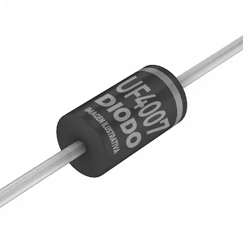 Diodo rectificador ultra-rápido UF4007 1000V – 1A