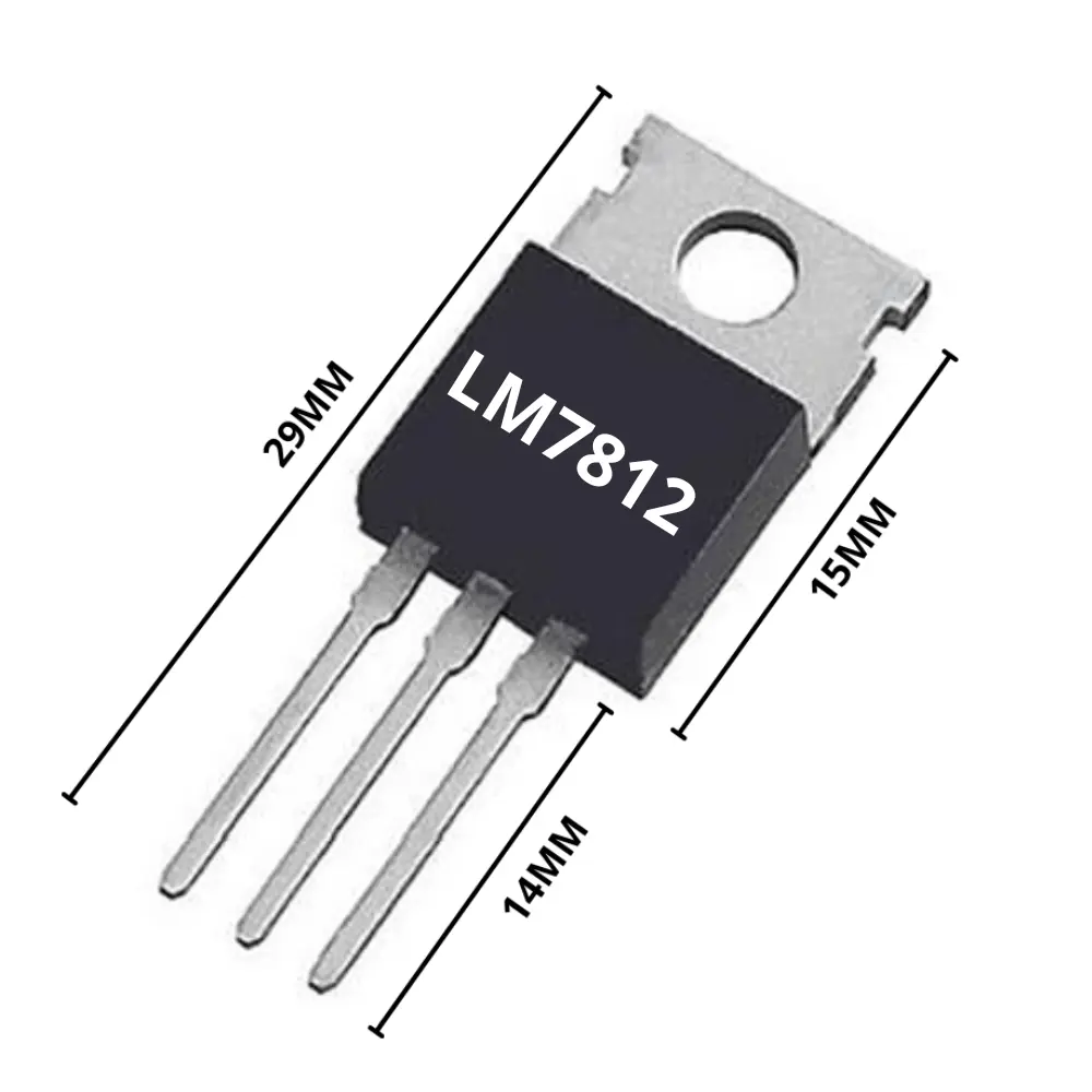 Regulador de tension fijo LM7812 salida a 12v y 1,5A