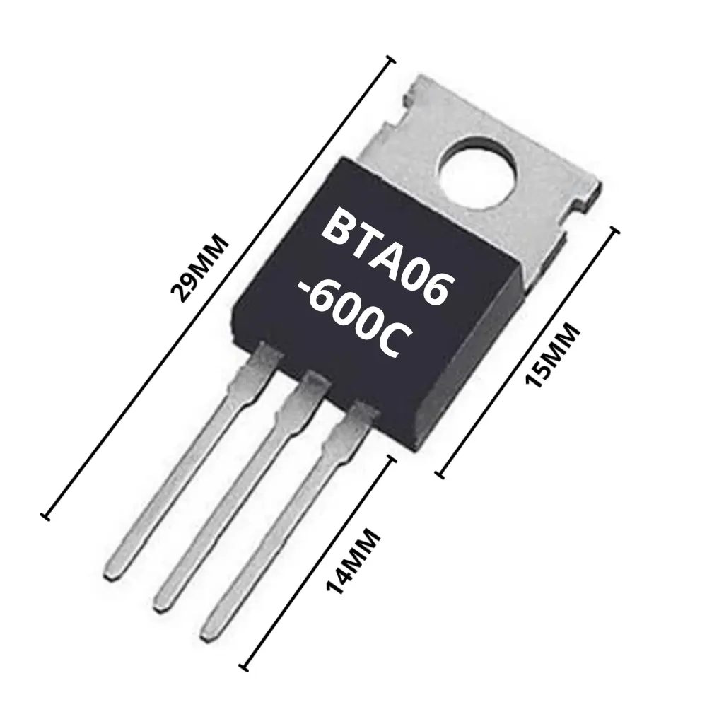 [40~BTA06-600C] TRIAC estándar BTA06-600C 600V - 6A