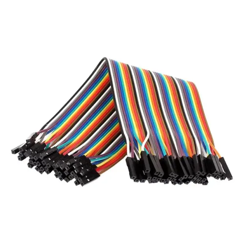 [82~40DUPONTHHX20] Cable con terminales tipo Dupont hembra hembra - 20cm x 40 unidades