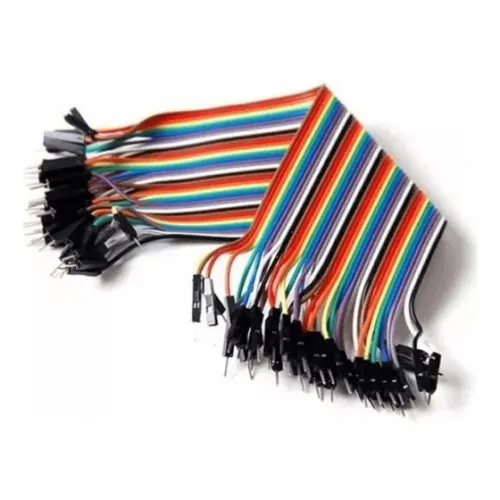 [82~40DUPONTMMX20] Cable con terminales tipo Dupont macho macho - 20cm x 40 unidades