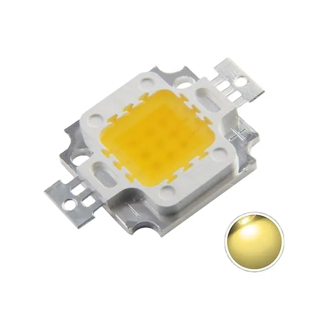 [82~AXD-10WGJ24WW] Chip (reflector) LED 10W - 12V luz fría de alta potencia