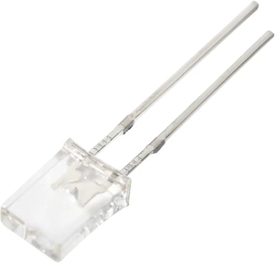 [82~L-2X5B] Diodo LED rectangular blanco 2x5x7mm, encapsulado transparente -2V a 3,2V