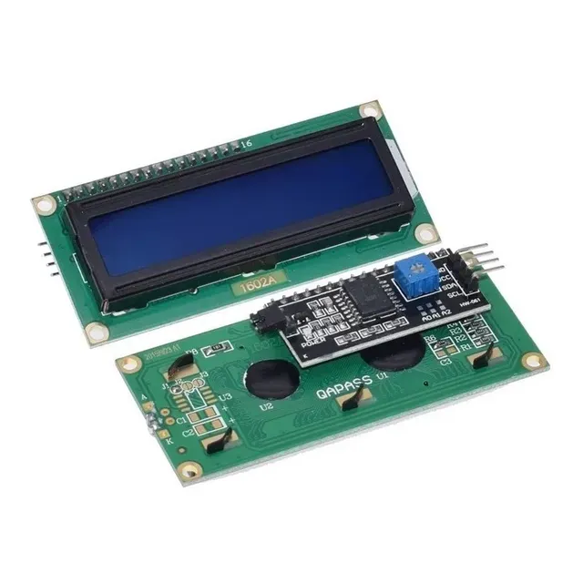 [75~U0029] Pantalla (display) LCD resolución 16x2 color azul con pulsadores (controlador HD44780)