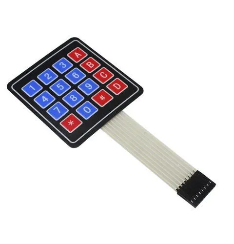 [75~U0136] Teclado de membrana multiuso matriz 4x4 hasta 24V