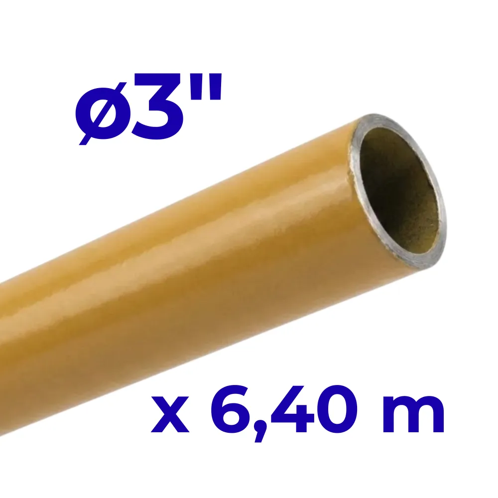 Caño ø3" x 6.40 Metros -Epoxi Amarillo
