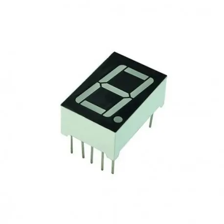 Pantalla Display LED 1digito 7 segmentos cátodo común color rojo (5161AS)