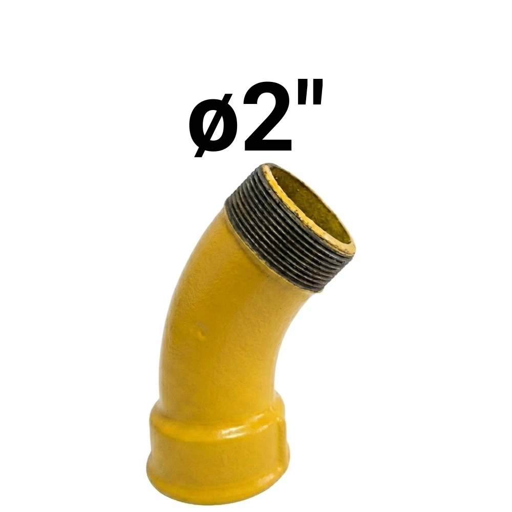 Curva MH 45° ø2" -Epoxi Amarillo