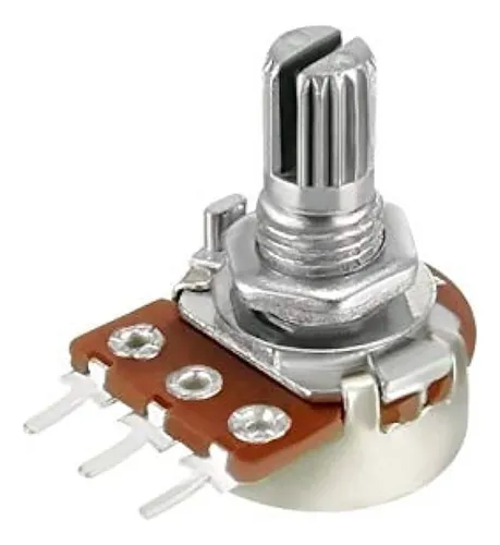 [40~PM-102LI] Potenciometro rotativo 16mm de carbón líneal WH148 (1KΩ)