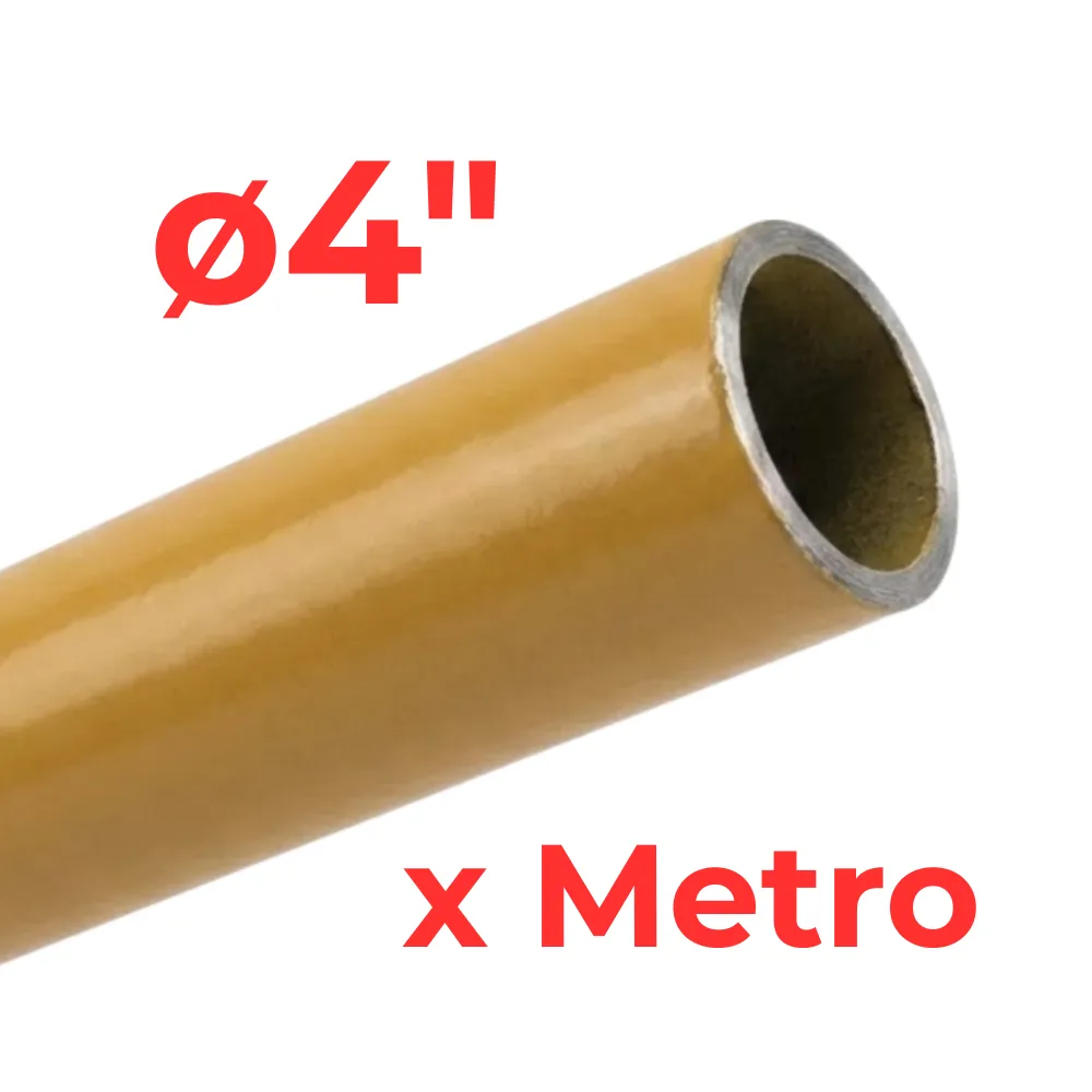 Caño ø4" x Metro -Epoxi Amarillo