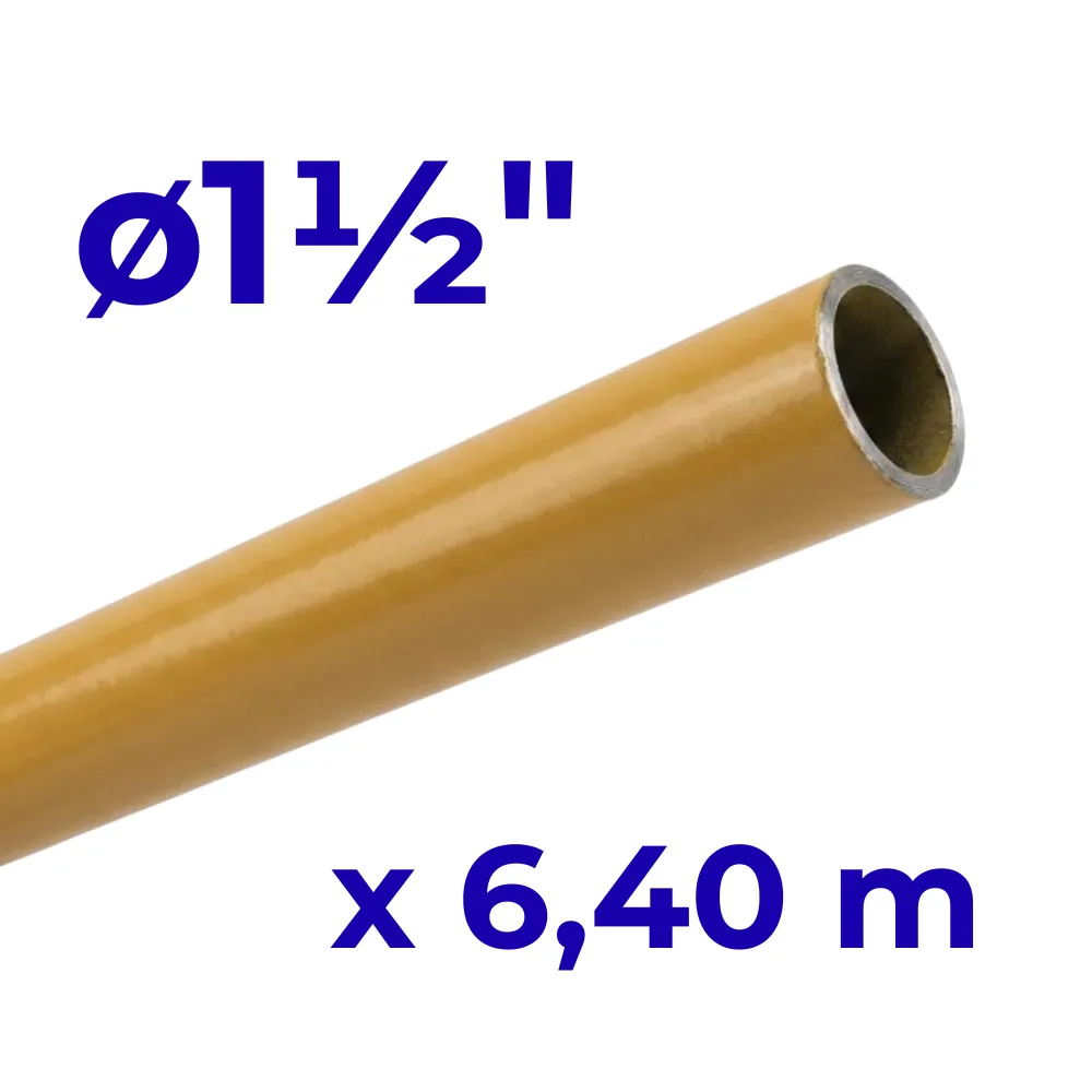 Caño ø1½" x 6.40 Metros -Epoxi Amarillo