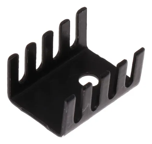 [71~MLA666826577] Disipador de aluminio negro para encapsulado TO-220