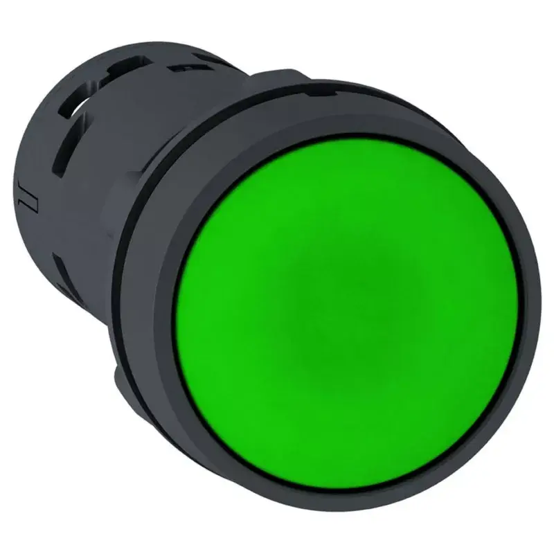 Pulsador PVC 22mm Boten Rasante Verde 1NA SA-BA13