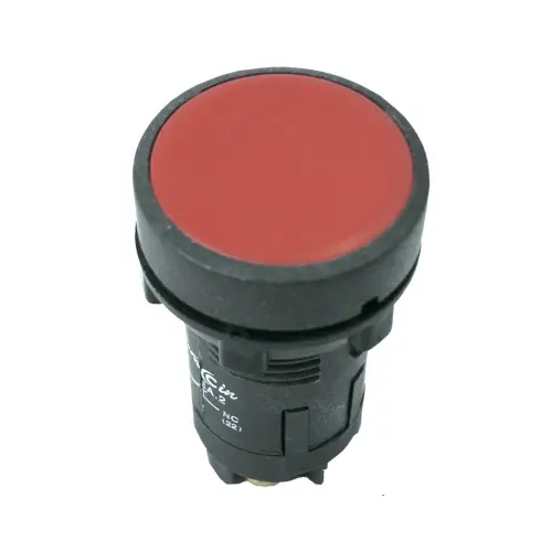 Pulsador PVC 22mm Boten Rasante Rojo 1NA SA-BA15