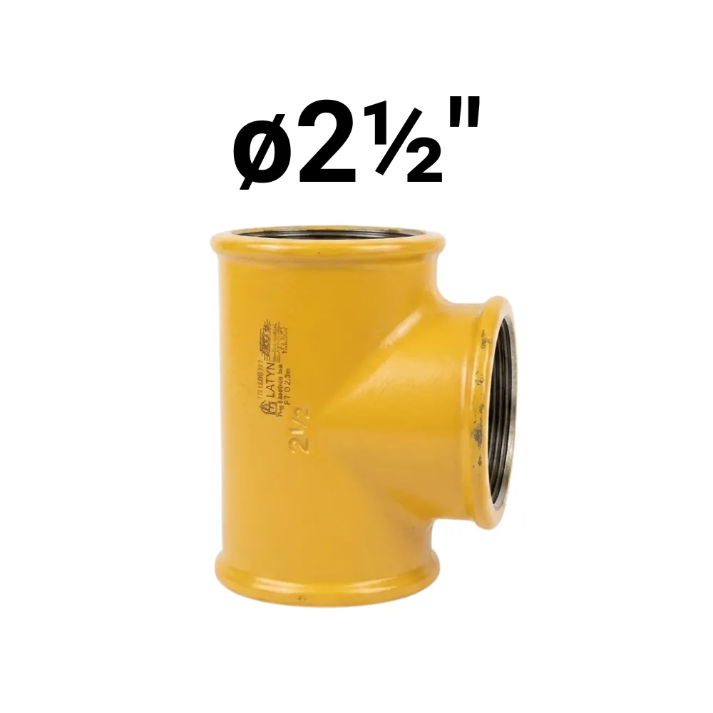 "T" HHH ø2½" -Epoxi Amarillo