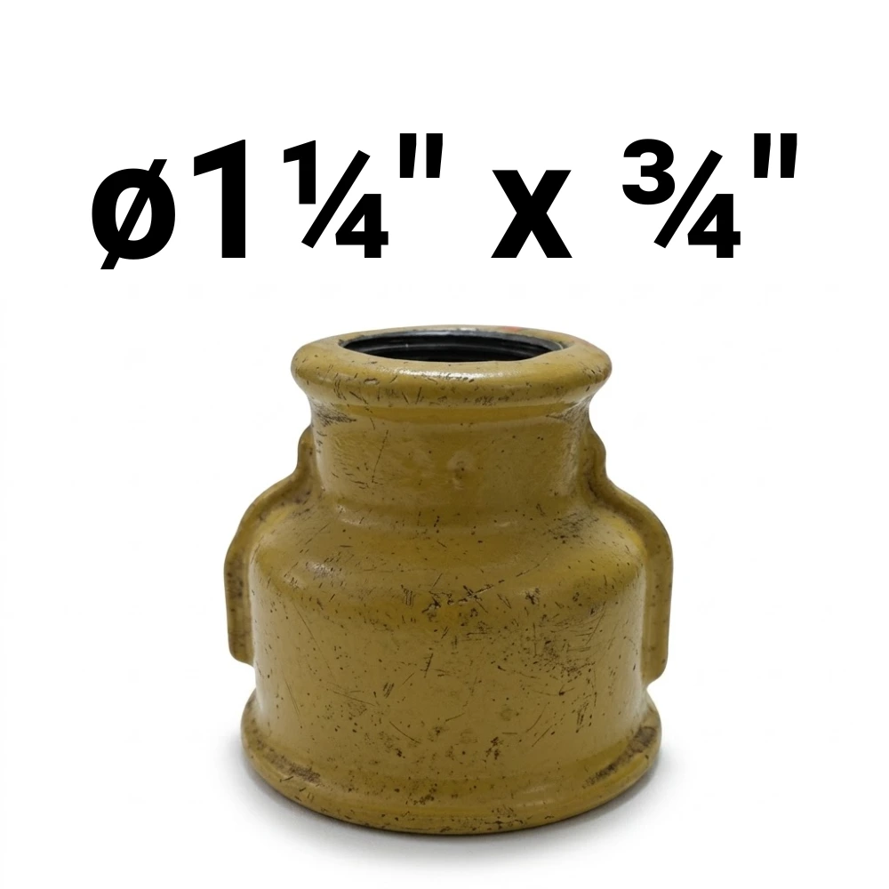 Cupla HH ø1¼" x ¾" -Epoxi Amarillo