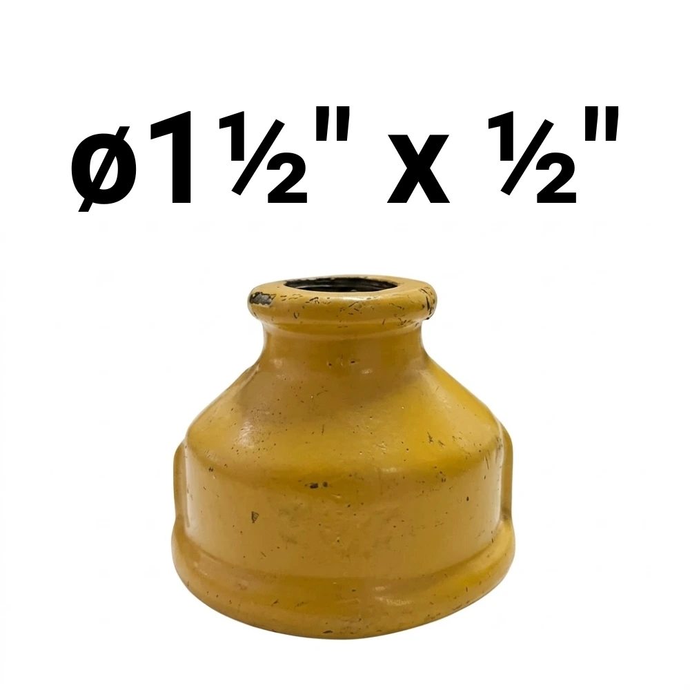Cupla HH ø1½" x ½" -Epoxi Amarillo