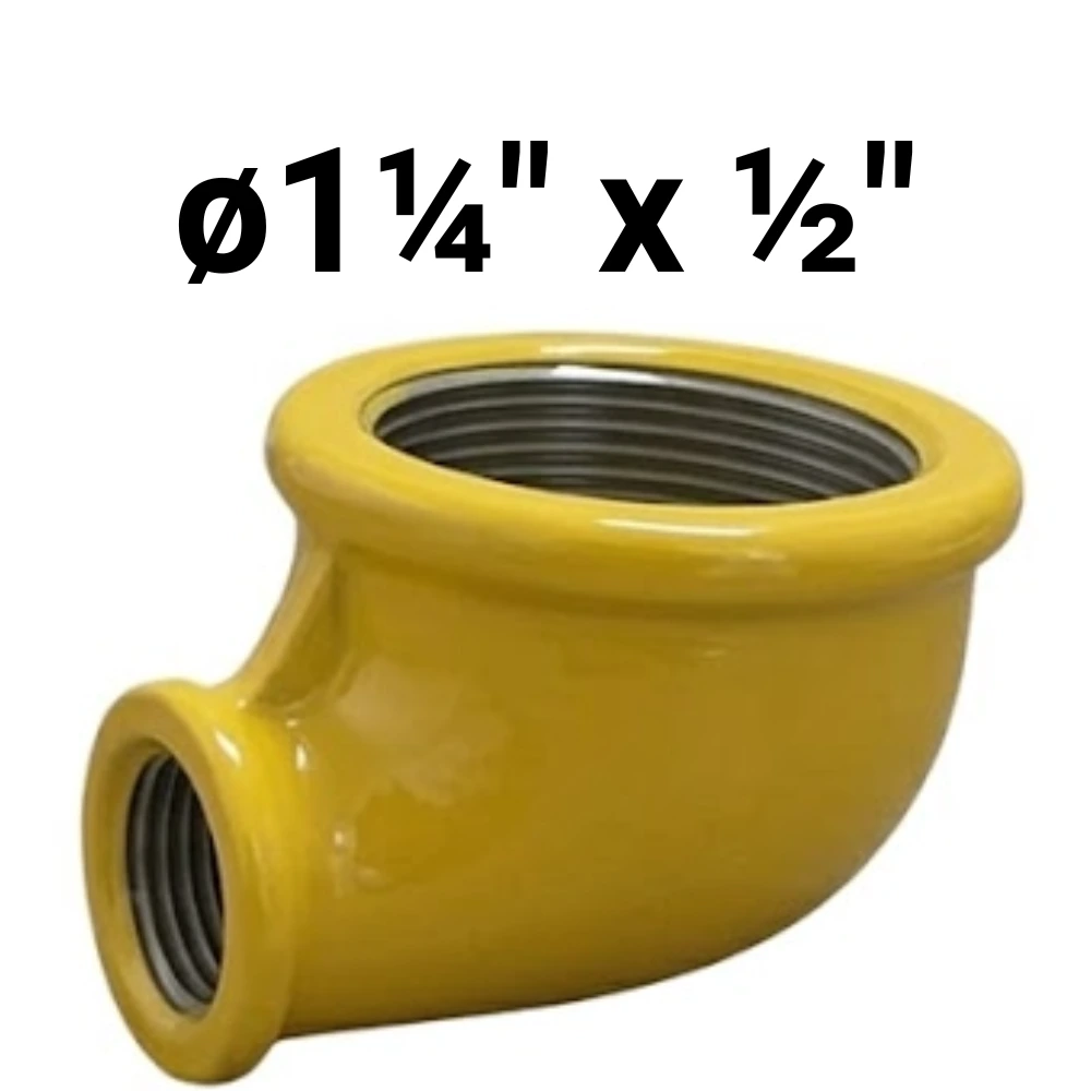 [FDT~CodoRed.90°1.1/4"x1/2"EA] Codo HH 90° ø1¼" x  ½" -Epoxi Amarillo